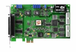 PEX-1202H Multifunction PCI Express Adapter, 32SE/16D AI, 2AO, 16DI, 16DO, Timer, Cable Socket CA-4002x1