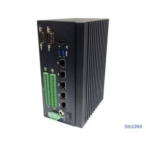 SKY3C50-00C DIN-Rail SKY Embedded System, 3I610NX-EC0 with Intel Celeron 3955U 2.0 GHz, max. 32GB DDR4 SODIMM, VGA, HDMI, 1xGbit LAN, 4xPOE, 2xCOM, 2xUSB 3.0, 2.5 Drive Bay, 9...36V DC-In