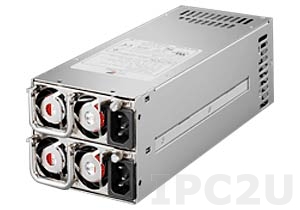 ZIPPY R2Z-6400P 2U Redundant AC Input 400+400W ATX Industrial Power Supply, with Active PFC, RoHS