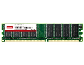 M1UF-1GMC2C03-J Memory Module 1GB DDR1 U-DIMM 400MT/s, 64Mx8, IC Micron, Rank 2, dual side, 0...+85C