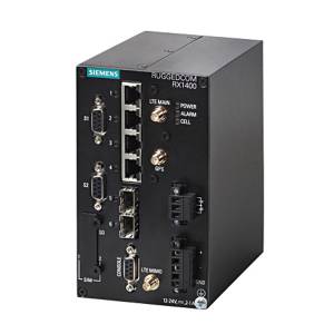 RUGGEDCOM-RX1400 Industrial Intelligent Multiprotocol Node with 4x 10/100ports, 2x 1000 Mbps SFP, 2x SMA, 2xRS232/422/485, 12-24 VDC Power Input, -40..85C Operating Temperature