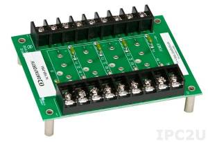 SCMD-PB4RD 4 Channel Backpanel for SCMD Modules, DIN-Rail Mounting