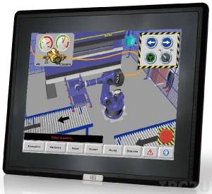 DM-F17A/PC-R10 Industrial 17&quot; LCD Monitor, Aluminium Front Panel, IP65 Front Protection, 1280x1024 SXGA, Brightness 600cd/m2, Projected capacitive Multi-Touch Screen, 1xVGA, 1xDP, 1xHDMI, 1xUSB 2.0, 1xRS-232, 9-36V DC-In