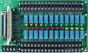 DB-24RD/12 24 Channels Form C Relay (12V) Daughter Board, Opto-22 Compatible, DB37 Connector