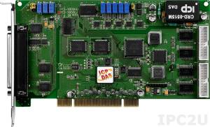 PCI-1800LU Multifunction Universal PCI Adapter, 16SE/8D ADC, FIFO, 2 DAC, 16DI, 16DO, Timer, Cable Socket CA-4002x1