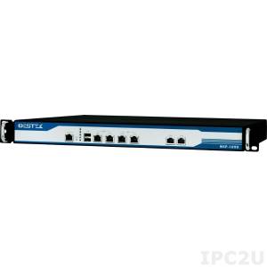 NSP-1090 1U Rackmount Network Security Appliance, Intel Celeron J1900 2HGz, up to 8GB DDR3 RAM, 6xGbit LAN, 2xUSB, 1x3.5&#039; SATA2 Drive Bay, CF, 200W 80Plus Internal Single Power Supply