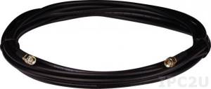 3S007 RG58A/U cable, 5 meter long SMA male to SMA female, 5V