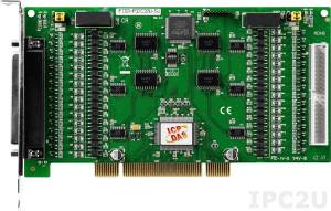 PISO-P32C32U-5V Universal PCI Isolated 32DI, 32DO Board, Adapter CA-4037x1, Cable Socket CA-4002x2