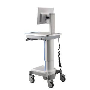 AMiS-30I Medical Cart, Work Surface: Din Rail, 3x USB 2.0,210Wh Battery capacity,Height Adjustment Range: 32-45.8&quot;