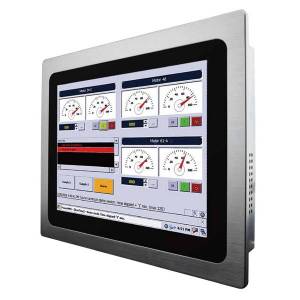 R10IB3S-PPT2 Fanless Panel PC 10.4&quot; LED LCD, 1024 x 768, P-CAP Multi-Touch, Intel Celeron Bay Trail-M N2930, 1.83 GHz, 4GB DDR3L 1333/1600, 64GB mSATA SSD, HDMI, 2x USB,2xCOM, 2x RJ45 1000 Mbps, 2x Mini PCIe,12VDC-in