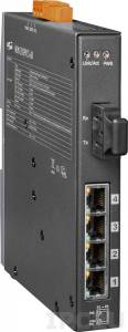 NSM-205PFCS-60 Single-mode 60 Km, SC Connector, 4-Port 10/100 Mbps PoE (PSE) with 1 Fiber port Switch; metal case