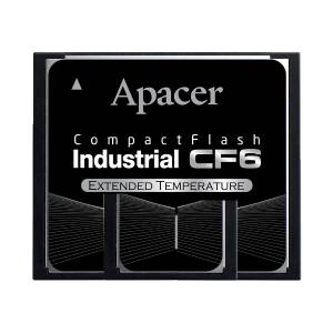 AP-CF001GRBNS-ETNRG 1GB Industrial CompactFlash, Apacer Industrial CF6A, SLC, R/W 32/21 MB/s, Wide Temperature -40...+85 C