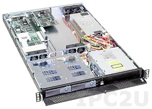 GHI-189-SATA 19&quot; Rackmount 1U Chassis, 1x5.25&quot;/2x3.5&quot; Hot Swap SATA HDD Drive Bays, without P/S