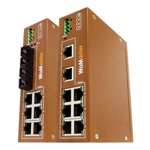 DS108 Industrial Ethernet Switch, 8x10/100Base-TX, 10..60VDC, -40..75 C Operating Temperature