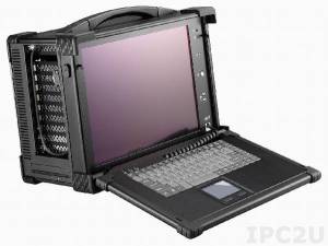 ARP650-15. Rugged Portable Workstation f/ SBC+PBP, 15&quot; (1024x768) TFT LCD, 2x 3.5&quot; drive bay, 1x Slim DVD bay, 11x slot, 400W ATX, VGA