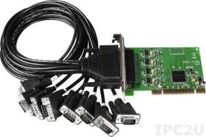 VXC-118U/D2 8xRS-232 115.2Kbps Universal PCI Board, one cable CA-9-6210