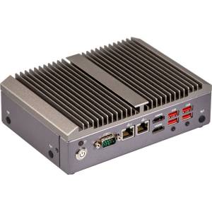 QBiX-Pro-TGLB1115G4EH-A1 Fanless Industrial Embedded PC, Intel Core i3-1115G4E CPU TDP 28W, 2xDDR4 3200MHz SO-DIMM up to 64GB, 2xGbE, 2xHDMI, 6xUSB, 2xCOM, 1xMini PCIe, 2xM.2, Audio, 9..36V DC-In, 0..50C