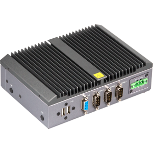 QBiX-Pro-EHLA6412H-A1 Fanless Embedded Industrial PC, Intel Celeron J6412 2.0GHz CPU, up to 32GB DDR4 RAM, 2xHDMI, 2xGbit LAN, 4xUSB 3.2, 2xUSB 2.0, 3xCOM, 1x2.5&quot; Drive Bay, 1xMini PCIe, 1xM.2 2280, 1x8-bit GPIO, Audio, 9-36VDC-in Terminal Block, 0..50C