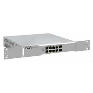 IS-RG510-A Industria 10-port Rackmount Managed Switch Layer 2 with 10x 1000 Base-TX Ports, Singlel AC Power Input, 10KV Lightning Protection, -40...+75C Operating Temperature