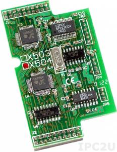 X504 2xRS-232 Board, 5-Wire & Full Modem Interface, for I-7188XB/EX