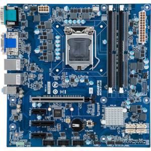 uATX-H310A uATX Mainboard with Socket LGA 1151 for Intel Core i7/i5/i3 8th/9th Gen CPUs, Intel H310 Chipset, up to 32GB DDR4, HDMI/DVI-D/D-Sub, 2xGbit LAN, 8xUSB, 4xCOM, Audio, 4 x SATA 6Gb/s, 1xPCIe x4, 1xPCIe x16, 2xPCIe x1
