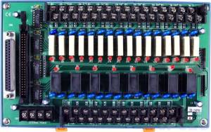 DB-24PRD/12/DIN 24 Channels Power Relay (12V) Daughter Board, Opto-22 Compatible, DB37 Connector, DIN-Rail Mounting