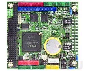 VSX-6156-V2 PC/104 Vortex86SX 300MHz CPU Module with 128MB DDR2, 3xLAN, 4xCOM, GPIO