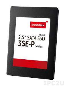 DES25-08GD67SWCQB Innodisk 8GB SATA III 2.5&quot;&quot; SSD, 3SE-P High IOPS, SLC, 4 channels, 400/120 MB/s R/W Industrial SDD, Wide Temperature Grade -40 to +85C