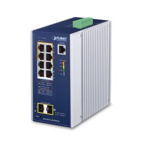 IGS-4215-4UP4T2S Industrial 4-Port 10/100/1000T 802.3bt PoE + 4-Port 10/100/1000T + 2-Port 100/1000X SFP Managed Switch