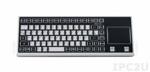 TKF-085c-TOUCH-MGEH-USB Desktop Industrial Keyboard IP65, 85 Keys, Touchpad, USB Interface