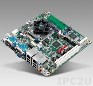 AIMB-214E-S6A2E Intel Atom N2550 1.86GHz Mini-ITX with CRT/HDMI/2LVDS, 6COM, and Dual LAN ports