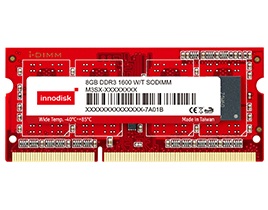 M3S0-4GMJDDPC 4GB DDR3 SODIMM 1600MHz Industrial Innodisk Memory Non-ECC 256Mx8, 1.35/1.5V, IC Micron, Wide Temperature -40..+80C