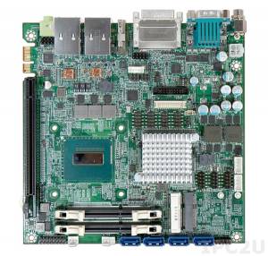 WADE-8022-2000E Mini-ITX CPU Card, Intel Celeron 2000E 2.2GHz, Intel QM87 Chipset, up to 16GB DDR3 RAM, DVI-I/ DP / HDMI/ LVDS (24bits), 2xGb LAN, 6xUSB2.0, 4xUSB3.0, 6xCOM, 4xSATA3, Audio, 1xMini-PCIe, 1xPCI Express x16 Slot, iATM 9.0