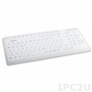 TKG-105-IP68-GREY-USB Industrial Silicone IP68 Keyboard, 105 Keys, USB Interface, Grey