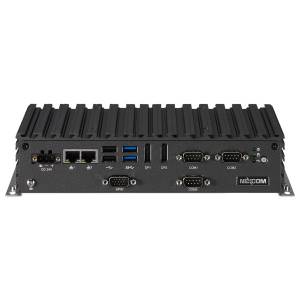 NISE-4300-6300U Embedded Server with Intel Core i5-6300 3.0 GHz, Up to 16GB DDR3L, 2xDP, LVDS (internal), 2xGbE LAN, 3xCOM, 2xUSB 3.0, 2xUSB 2.0, 2.5&quot; SATA Bay, M.2, GPIO, 2x Antenna, 24V DC