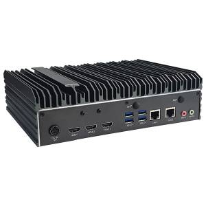 NDiS-B560-Q370 Network Digital Signage Player, Support Intel 8, 9 Ge (35W), Q370, up to 32Gb DDR4, 3xHDMI 2.0, 2xGb LAN, 6xUSB 3.0, 2xCOM, Audio, 2.5&quot; HDD bay, SIM Slot, M.2 key B/E/M, 12VDC, -20 +60C