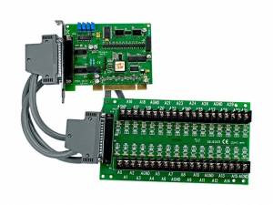 PISO-813U/S PCI Adapter, 32SE ADC w/Isolation, Daughter Board DB-8325