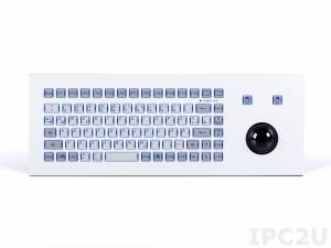 TKF-085b-TB38-MODUL-PS/2 Embedded Industrial Keyboard IP65, 85 Keys, TrackBall 38mm, PS/2 Interface