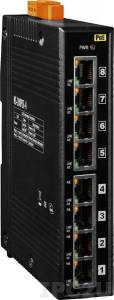NS-208PSE-4 Industrial Smart Ethernet Switch with 8 10/100 Base-T Ports, Wide Temperature Range, PoE