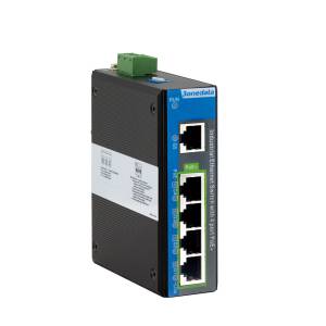 IPS2000G-1GT-4GPOE Industrial DIN-Rail Unmanaged Ethernet Switch with 4x1000 PoE+ Base TX, 1x1000 Base TX, 45-55VDC, -40..75C Operating Temperature
