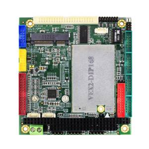 VEX2-6454-4C4NX PC/104 Vortex86EX2 600MHz CPU Module with 1GB DDR3 RAM, VGA, LVDS, LCD, 1xLAN, LPT, PS/2, 4xCOM, 2xUSB, GPIO, MicroSD, Audio, Mini PCIe, -40..85 C