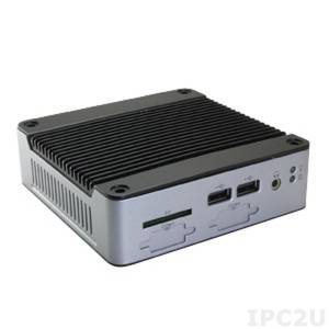 eBOX-3362-L2C2CF Compact fanless Embedded System with Vortex86DX3 1GHz, 2GB DDR3 RAM, VGA, 2xLAN, 2xCOM, 4xUSB, CF slot, mSATA, VESA mounting, 8-24V DC