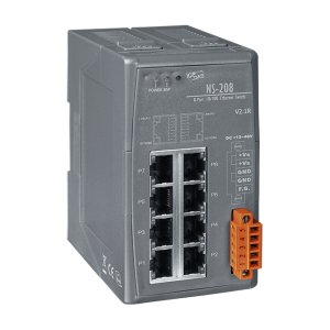 NS-208 Industrial Smart Ethernet Switch with 8 10/100 Base-T Ports, Wide Temperature Range