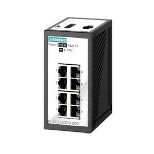 RUGGEDCOM-i801 Industrial Managed Ethernet Switch with 8x 10/100BASE TX ports + 1x1000LX SM LC 1310 nm 10km, 10-36 VDC Input Power, -20..60C Operating Temperature