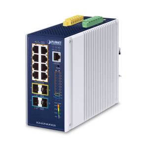 IGS-6329-8UP2S2X Industrial Managed Ethernet Switch L3 8x10/100/1000T with PoE, 2x1G/2.5G SFP, 2x10G SFP+, -40..75 C
