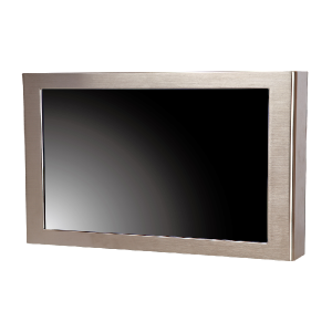 iROBO-FM210S 21.5&quot; Industrial TFT LCD Display, Full IP65 Stainless Steel, Resistive Touch Screen, 300 cd/m2, VGA, USB Touch Screen, 12V DC-In, 60W External Power Adapter