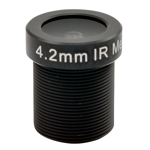 PLEN-0114 Fixed Focal f4.2mm, Fixed Iris F1.8, Fixed Focus, D/N, Megapixel, Board Mount Lens