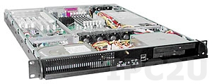 GHI-114 19&quot; Rackmount 1U Chassis, EATX, 1x5.25&quot; Slim/1x3.5&quot; Slim/1x3.5&quot; HDD Drive Bays, 6 Fans, without P/S