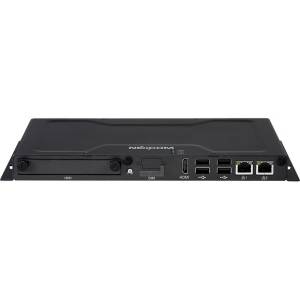NISE-50W *EOL* Fanless Embedded System, Intel Atom E3826 1.46GHz, 2GB DDR3L RAM on-board, 16GB eMMC on-board, HDMI, 2xGbit LAN, 2x RS232, 1x RS422/485, 4xUSB, 3x Mini-PCIe, HDD Support, 24V DC-In, without Power Adapter