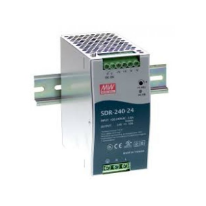 SDR-240-48 AC Input 90-264VAC, 120-370VAC Industrial Power Supply, Output 48VDC/10A, DIN-Rail Mounting